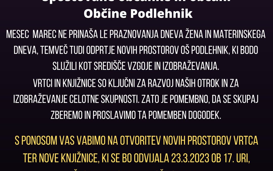 Vabilo na prireditev